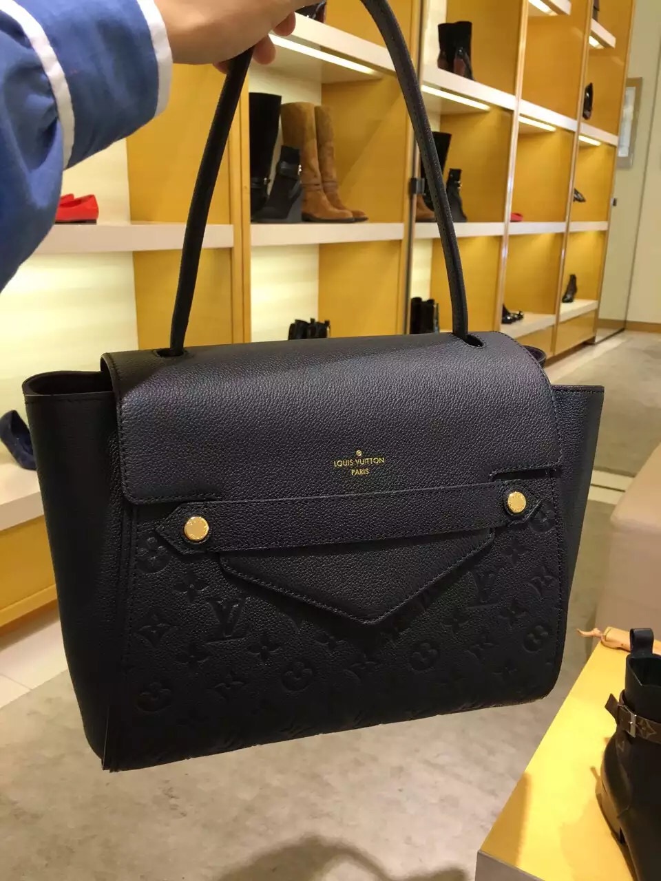 Real Louis Vuitton Trocadero Handle Bag M50439 Noir